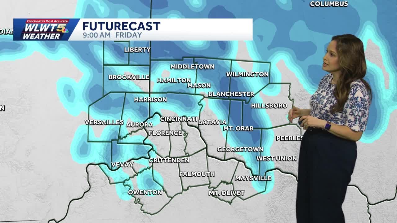 Tracking another chance for snow in Cincinnati Friday - YouTube