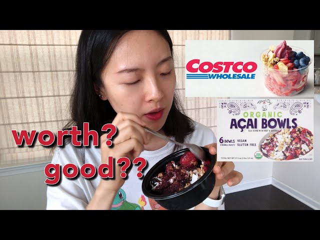trying the $1.50 frozen acai bowl from Costco