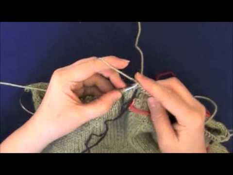 v neck shaping knitting