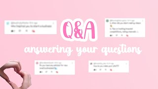 Answering your Q\&A questions!