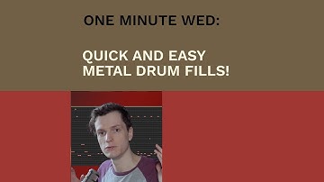How to program a QUICK and EASY Metal drum fill!