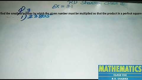 RD Sharma class 8 exercise 3.1 question number 3 Ka 1