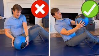 How to Russian Twist without Back Pain