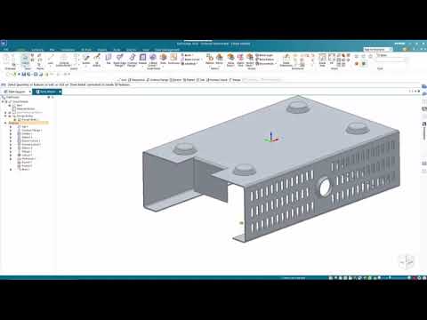 Solidi Edge Ordered Sheet Metal Course