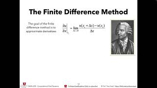 uCFD 2024 - Lecture 3: Finite Difference Methods for Advection Diffusion Equations   Part 1 Profile