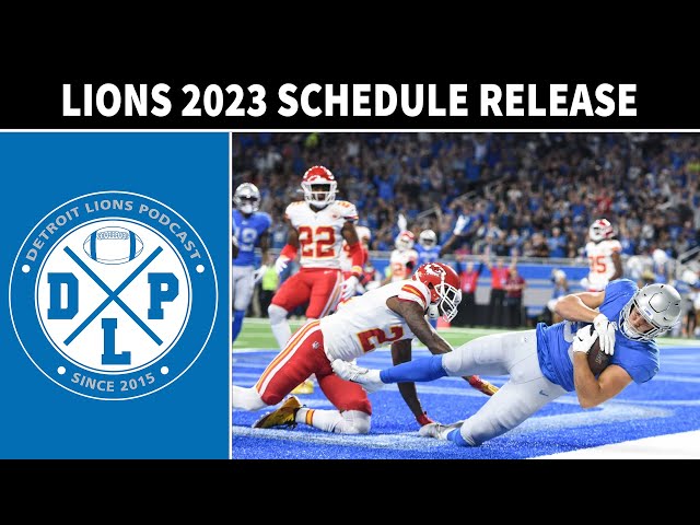 2023 Detroit Lions Schedule Release  Detroit Lions Podcast Reacts 