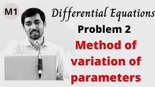 Method of variation of parameters Problem 1 | Differential Equations Solve (D²+a²)y=sec ax