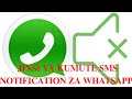 JINSI YA KUMUTE SMS NOTIFICATIONS ZA WHATSAPP