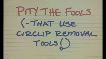 (21) PITY THE FOOLS (-who use real tools...)