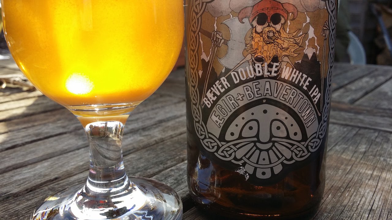(4K) Ægir + Beavertown Bæver Double White IPA By Ægir Bryggeri | Norwegian Craft Beer Review