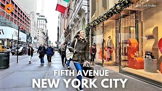 Fifth Avenue Morning Walk in New York City [4K]