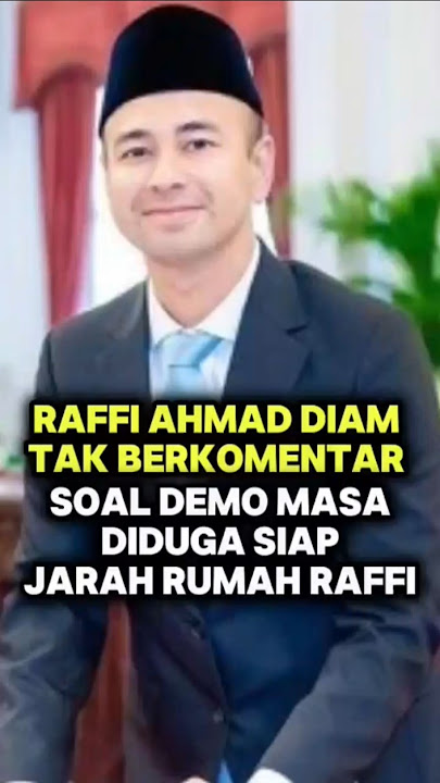Raffi Ahmad becomes the target of netizens #transentertainment #raffiahmad #dpr #demo