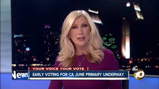 Early voting underway for June primary