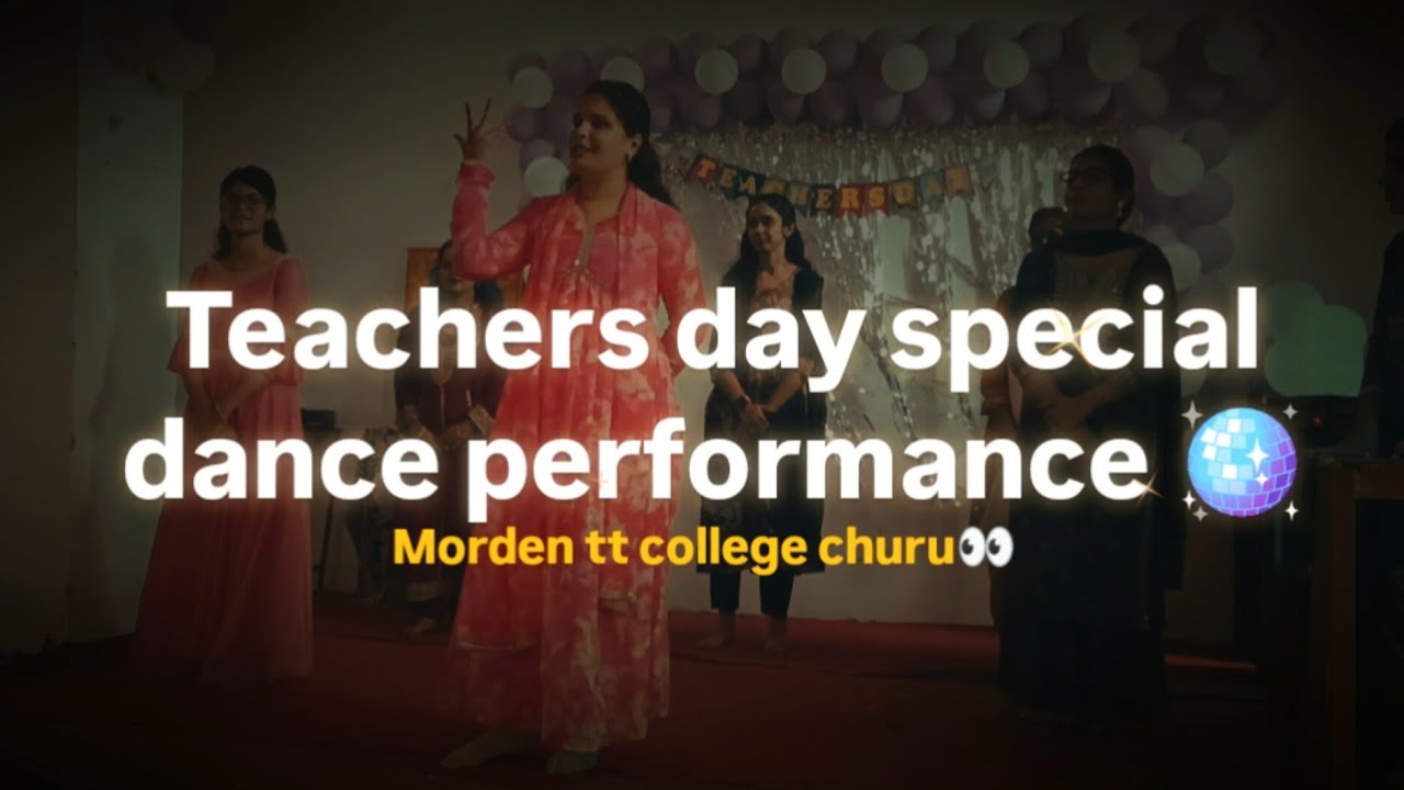 Teachers day special dance to dedicate such a great teachers # ...