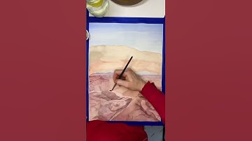 Thumbnail of Timelapse Watercolor of Canyonlands Mesa Arch #speedpainting #timelapseart #landscapepainting