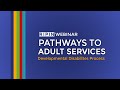 Pathways to Adult Services - Developmental Disabilities Process