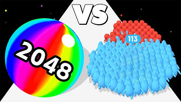 BALL RUN 2048 (vs) COUNT MASTER - Satisfying ASMR Gameplay