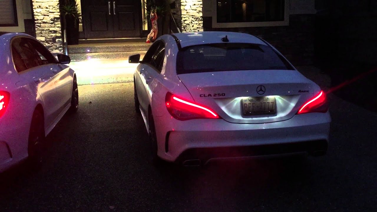 C300 w205 stock vs cla250 muffler delete YouTube