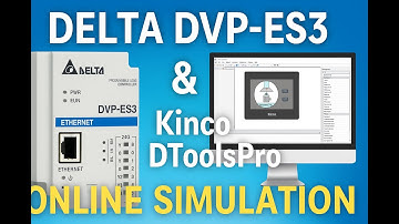 Delta DVP-ES3 & Kinco DToolsPRO Online Simulation | Real-Time HMI + PLC Connection