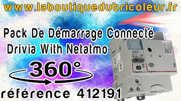 Pack de démarrage connecté netatmo pour tableau électrique gamme drivia legrand ref 412191