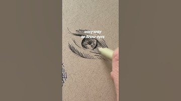 Easy Way To Draw Eyes #arttips #drawingtutorial #eyedrawingtutorial
