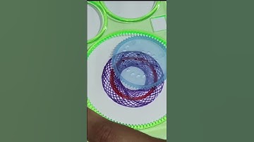 Amazing spirograph design|Children must enjoy this||#spirograph #shorts#claycanvas#trending