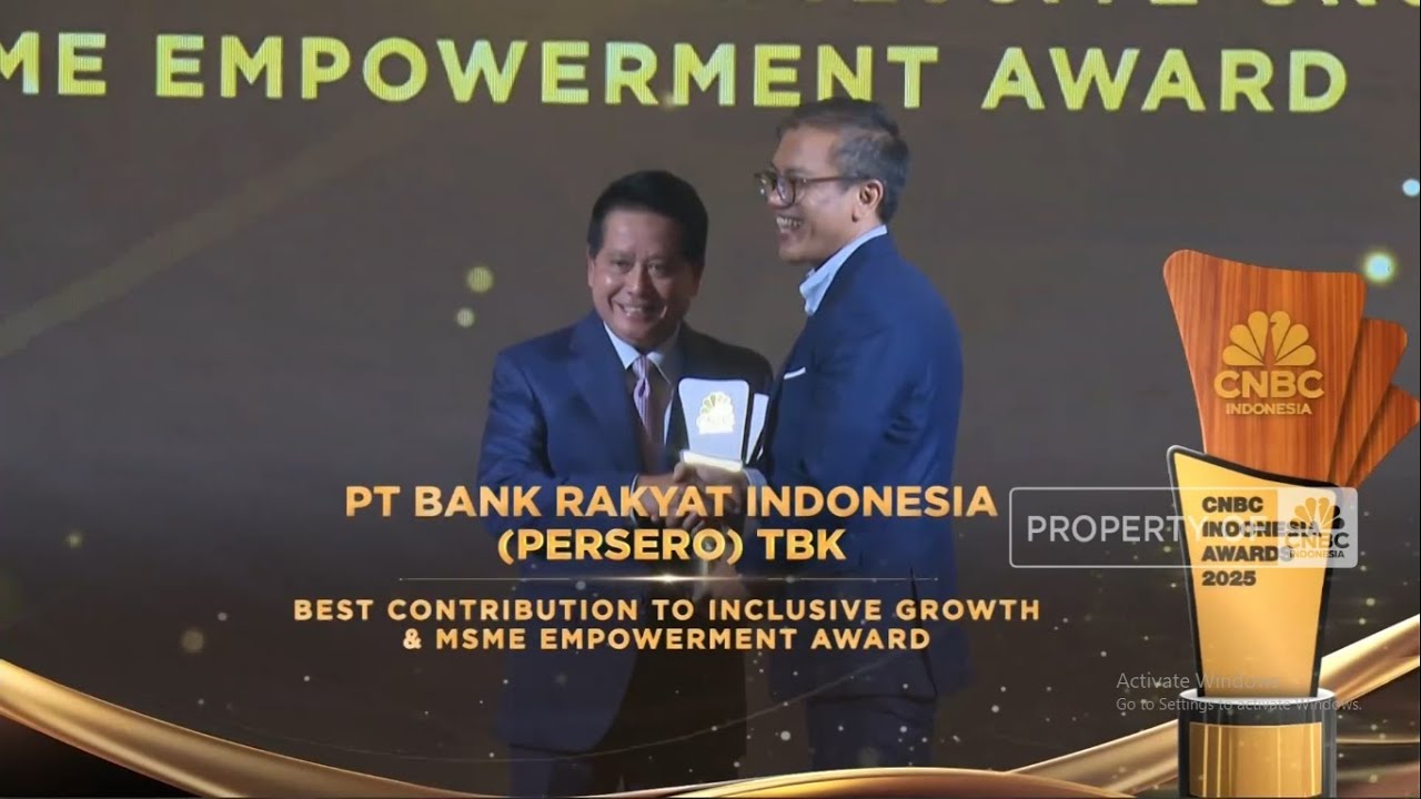 BRI Raih “Best Contribution To Inclusive Growth And MSME Empowerment Award”