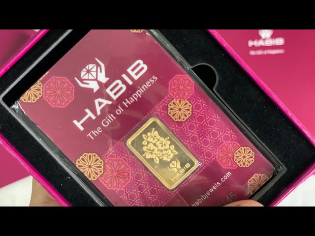 My 1st 5gr 24k 999 Gold bar | Habib Jewels | unboxing gold savings class=