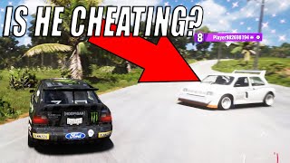 IS THIS A CHEATER IN MY ELIMINATOR GAME IN FORZA HORIZON 5?