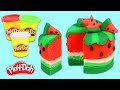 How to Make a Beautiful Play Doh Watermelon Cake | Fun & Easy DIY Play Dough Arts and Crafts!