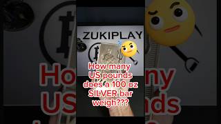 Celebrity How many US pounds in a 100 Troy oz SILVER bar. 👀😳 Wealth