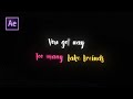 Create beautiful lyrics text animation in after effects