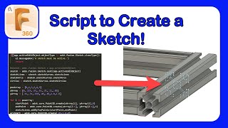 Intro to API in Fusion 360 Part 7 - Creating a Script to Make a Sketch Profile #Fusion360 #API