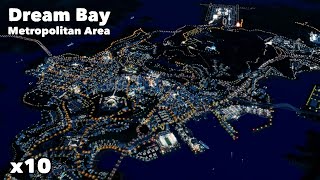 Dream Bay Metropolitan Area Timelapse Build | Cities: Skylines