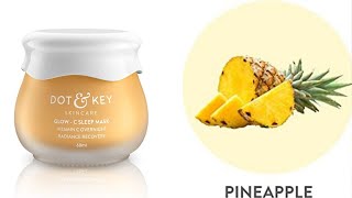 Dot & Key Glow - C Sleep Mask, Vitamin C Overnight Radiance Mask, Night Gel 60ml, with Vitamin C