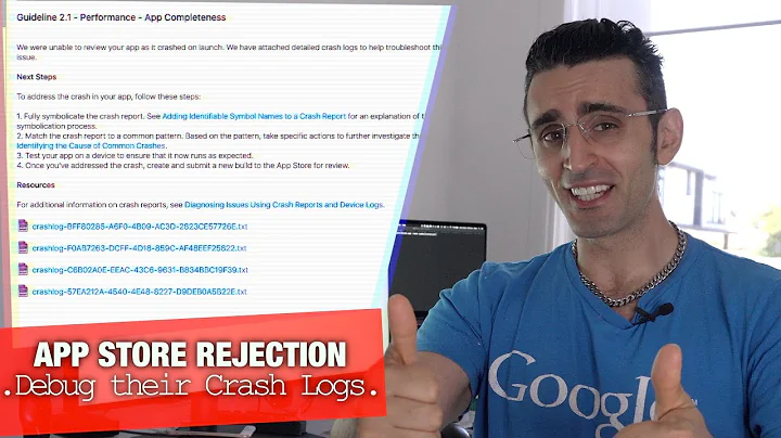 How to Understand App Store CRASH Rejections | Symbols for Crash Logs