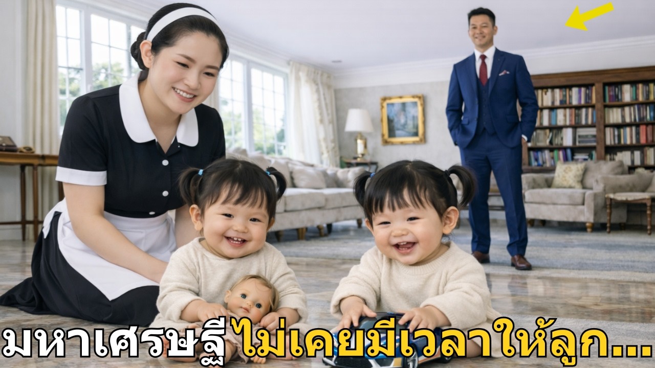 มหาเศรษฐีมีลูกสองคน แต่ไม่เคยมีเวลาให้พวกเขาเลย… จนกระทั่งพี่เลี้ยงเด็กปรากฏตัว