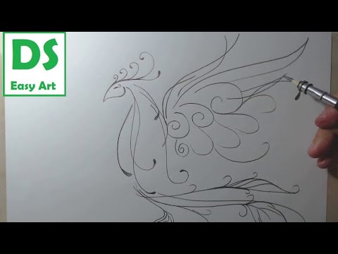 Vídeo: Como Desenhar Uma Fênix