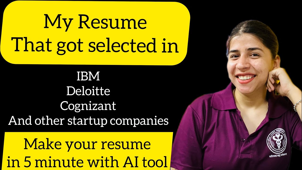 ai resume builder free for freshers