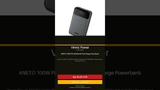 Vinnic Power – ANETO 100W PD 20,000mAh Fast Charge Powerbank | Nur 69,95 € | #Shorts
