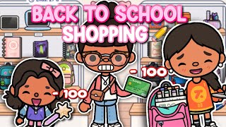 BACK TO SCHOOL SHOPPING 🛍️ ✏️📚 || TBLW roleplay with voice 🎙️