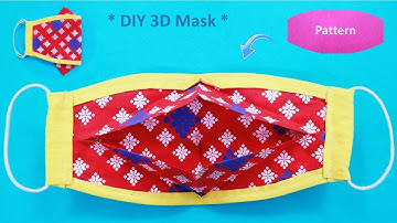 Very Easy and Quick New Style 3D Face Mask Sewing Tutorial- No Fog on Glasses- DIY Face Mask Pattern