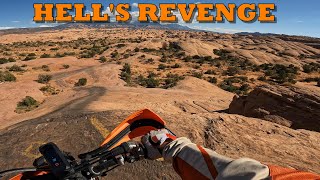 Hell's Revenge dirt bike ride in Moab, Utah