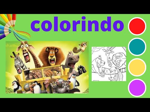 colorindo madagascar completo/ coloring madagascar complete/filme madagascar completo