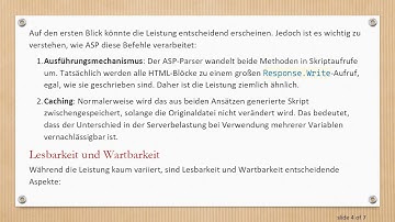 Verstehen von Response.Write und %= % in Classic ASP: Was ist besser?