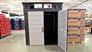 SUNCAST 6'x5' RESIN MODERN SHED Shop with us at Costco!!!