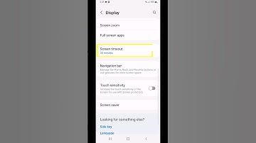 Screen Timeout Settings #settings #android #samsung #display #screentimeout #shorts #youtubeshorts