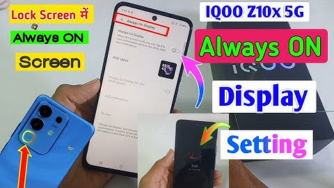 Iqoo Z10x 5g Always On Display Setting/how to always on display in iqoo z10x 5g
