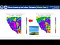 Climate update for water year and next Pacific Storm March 29-30