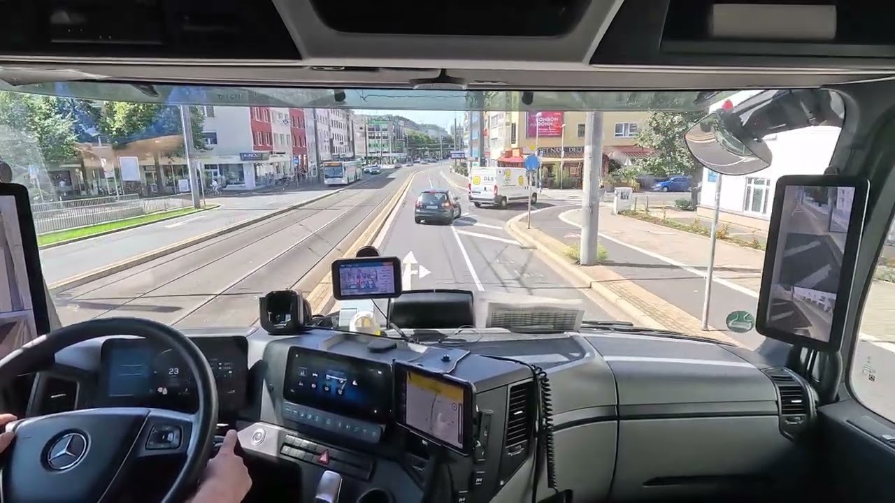 Mercedes Truck Road Landscape  Bonn